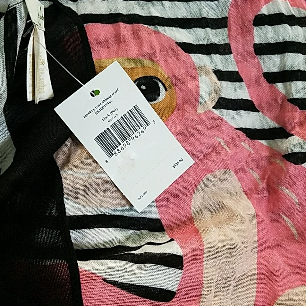 *SOLD* NWT Kate Spade Monkey Scarf - Picture 4 of 5